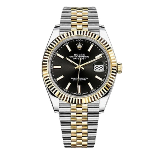 Rolex Datejust 41 – Two-Tone Jubilee Bracelet – Black Dial