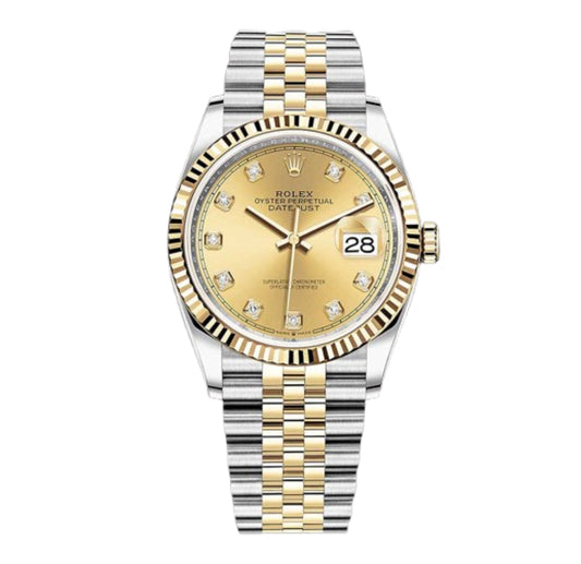 Rolex Oyster Perpetual Datejust 36 – Champagne Diamond Dial